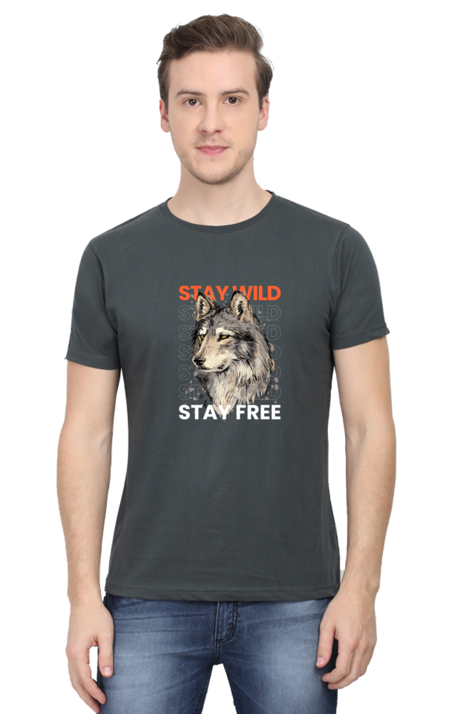 Outer Woods Men's Stay Wild Printed T-shirt