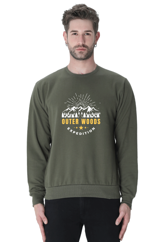 Outer Woods Men's Expedition Graphic Printed Sweatshirt