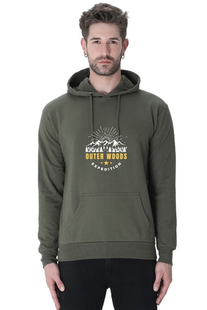 Outer Woods Men's Expedition Graphic Printed Hooded Sweatshirt