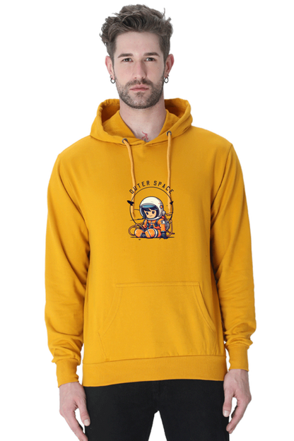 Outer Woods Men's Outer Space Graphic Printed Hooded Sweatshirt