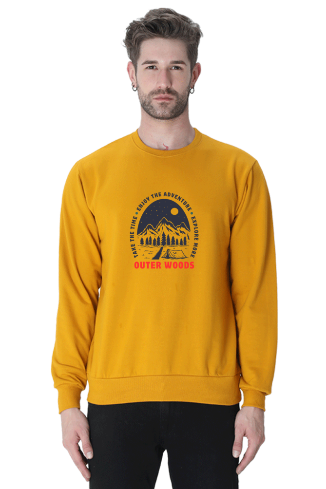  Outer Woods Men's Take The Time Graphic Printed Sweatshirt