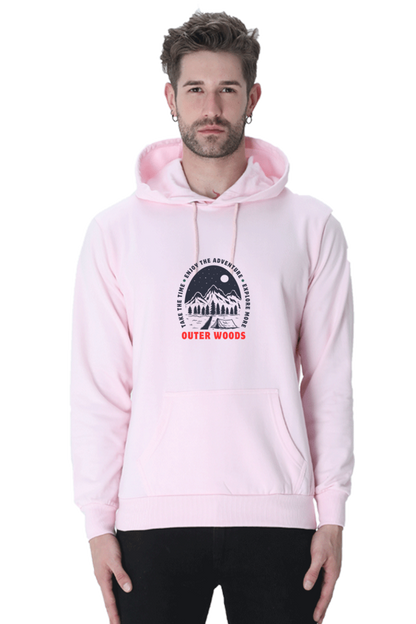 Outer Woods Men's Take The Time Graphic Printed Hooded Sweatshirt