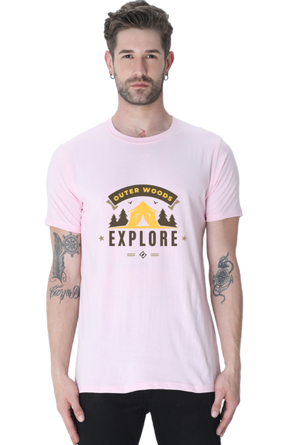 Outer Woods Men's Explore Graphic Printed T-Shirt