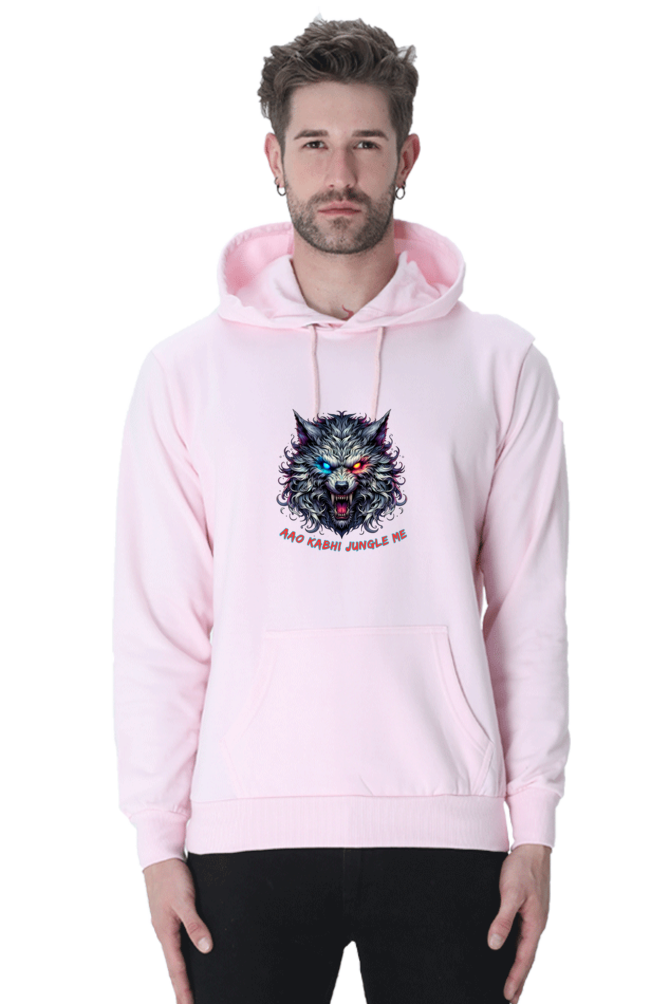 Outer Woods Men's Wild Wolf Printed Hooded Sweatshirt