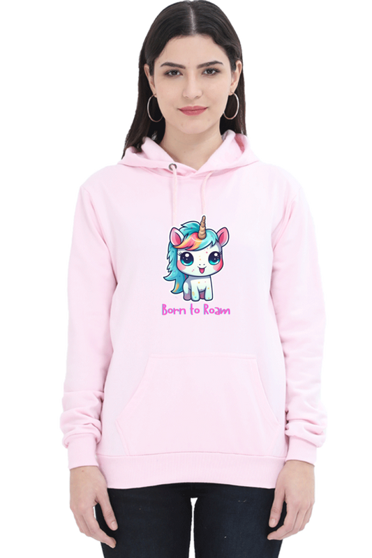 Outer Woods Women's Born to Roam Graphic Printed Hooded Sweatshirt