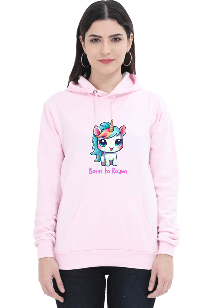 Outer Woods Women's Born to Roam Graphic Printed Hooded Sweatshirt