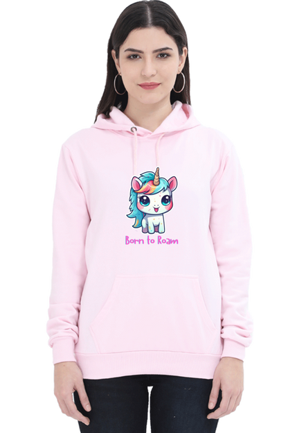 Outer Woods Women's Born to Roam Graphic Printed Hooded Sweatshirt