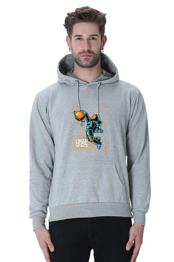 Outer Woods Men's Need More Space Graphic Printed Hooded Sweatshirt