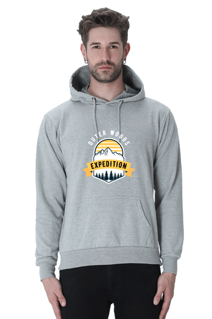  Outer Woods Men's Expedition Graphic Printed Hooded Sweatshirt