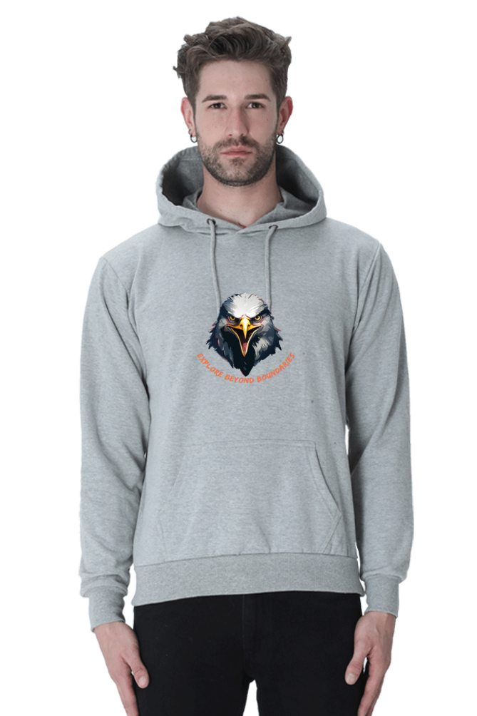 Outer Woods Men's Explore Beyond Boundaries Printed Hooded Sweatshirt