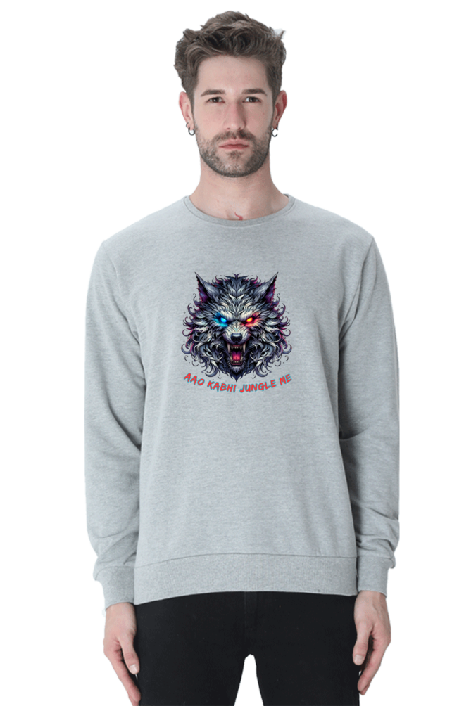 Outer Woods Men's Wild Wolf Printed Sweatshirt