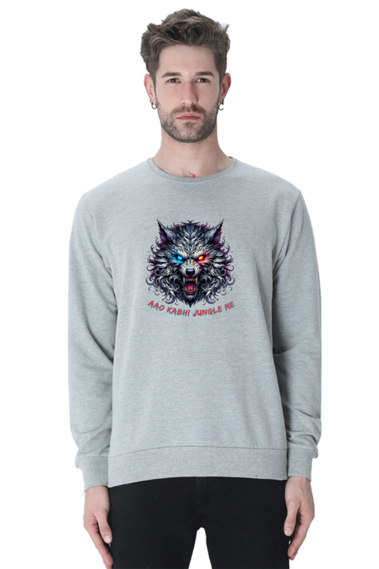 Outer Woods Men's Wild Wolf Printed Sweatshirt