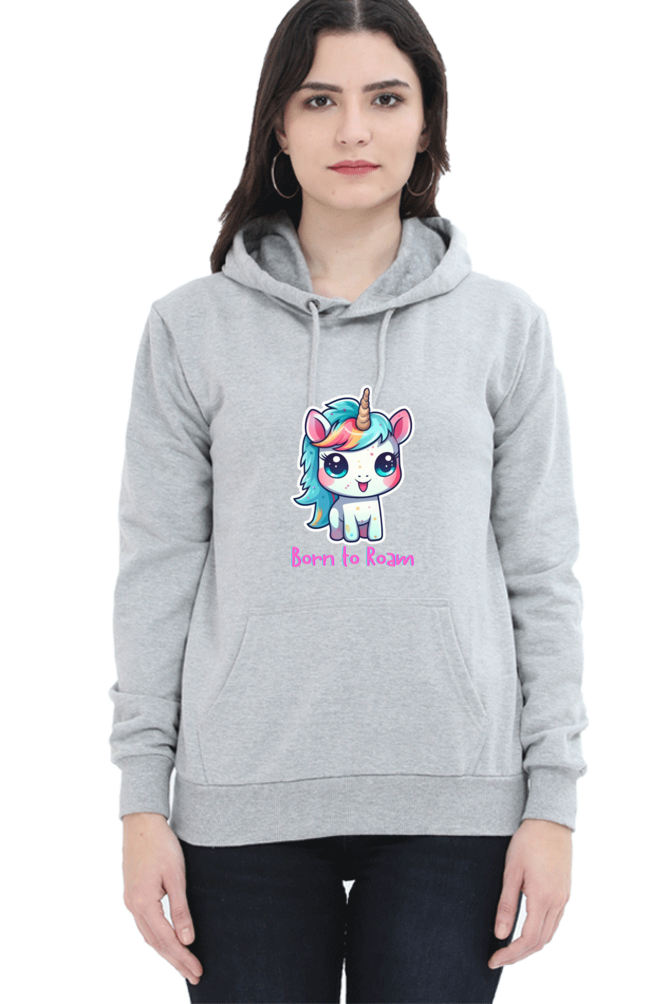 Outer Woods Women's Born to Roam Graphic Printed Hooded Sweatshirt