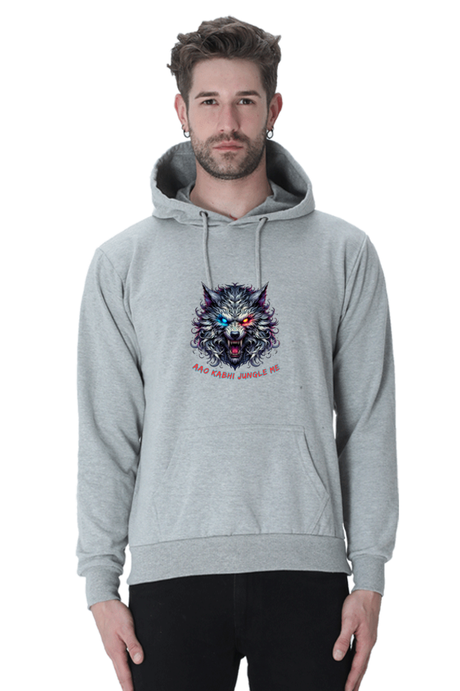 Outer Woods Men's Wild Wolf Printed Hooded Sweatshirt