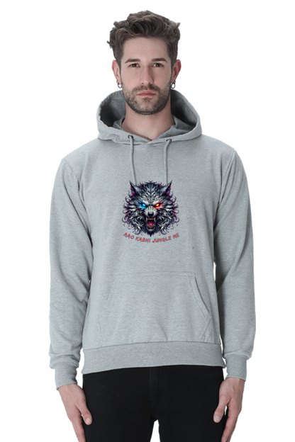 Outer Woods Men's Wild Wolf Printed Hooded Sweatshirt