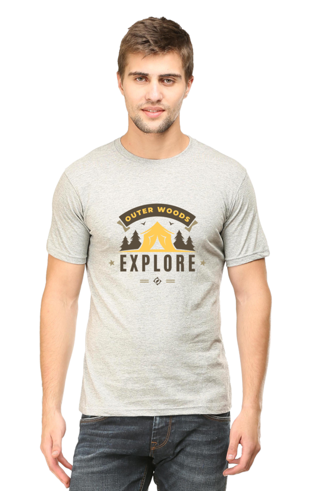 Outer Woods Men's Explore Graphic Printed T-Shirt