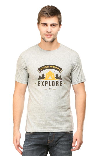 Outer Woods Men's Explore Graphic Printed T-Shirt