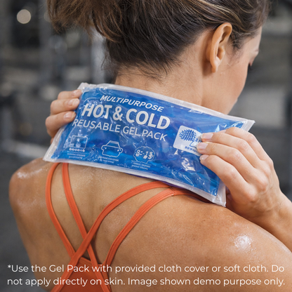 Outer Woods Hot & Cold Ice Gel Pack 350ml | Reusable Ice Pack for Knee Pain, Back Pain, Period Cramps & Sports Injury | Microwave & Freezer Safe Therapy Pack