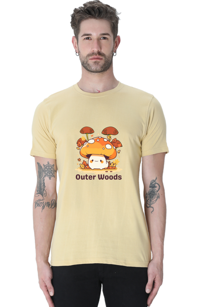 Outer Woods Men's Mushroom Graphic Printed T-Shirt