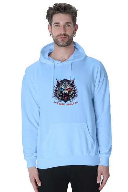 Outer Woods Men's Wild Wolf Printed Hooded Sweatshirt