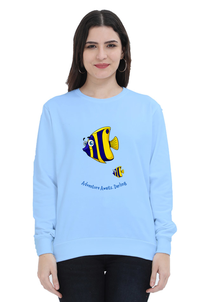 Outer Woods Women's Adventure Awaits Printed Sweatshirt