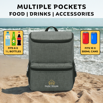 Outer Woods Insulated 10 Can Cooler Backpack