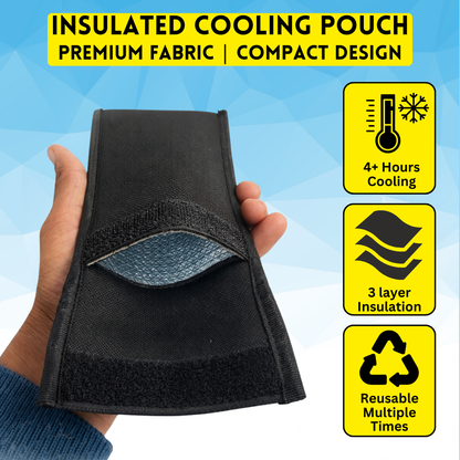 Outer Woods Insulin Cooler Pouch | 4+ Hours Cooling | Compact Size | 2 x 35ml Ice Gel Packs Included