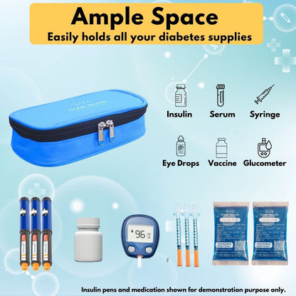 Outer Woods Insulated Insulin Cooler Bag | Insulin Pen Cooler | Diabetic Organizer Bag | Insulin Bag | Insulated Medical Bag