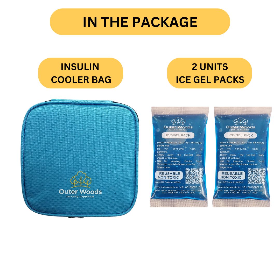 Outer Woods Insulated Insulin Cooler Bag | Insulin Pen Cooler | Diabetic Organizer Bag | Insulin Bag | Insulated Medical Bag