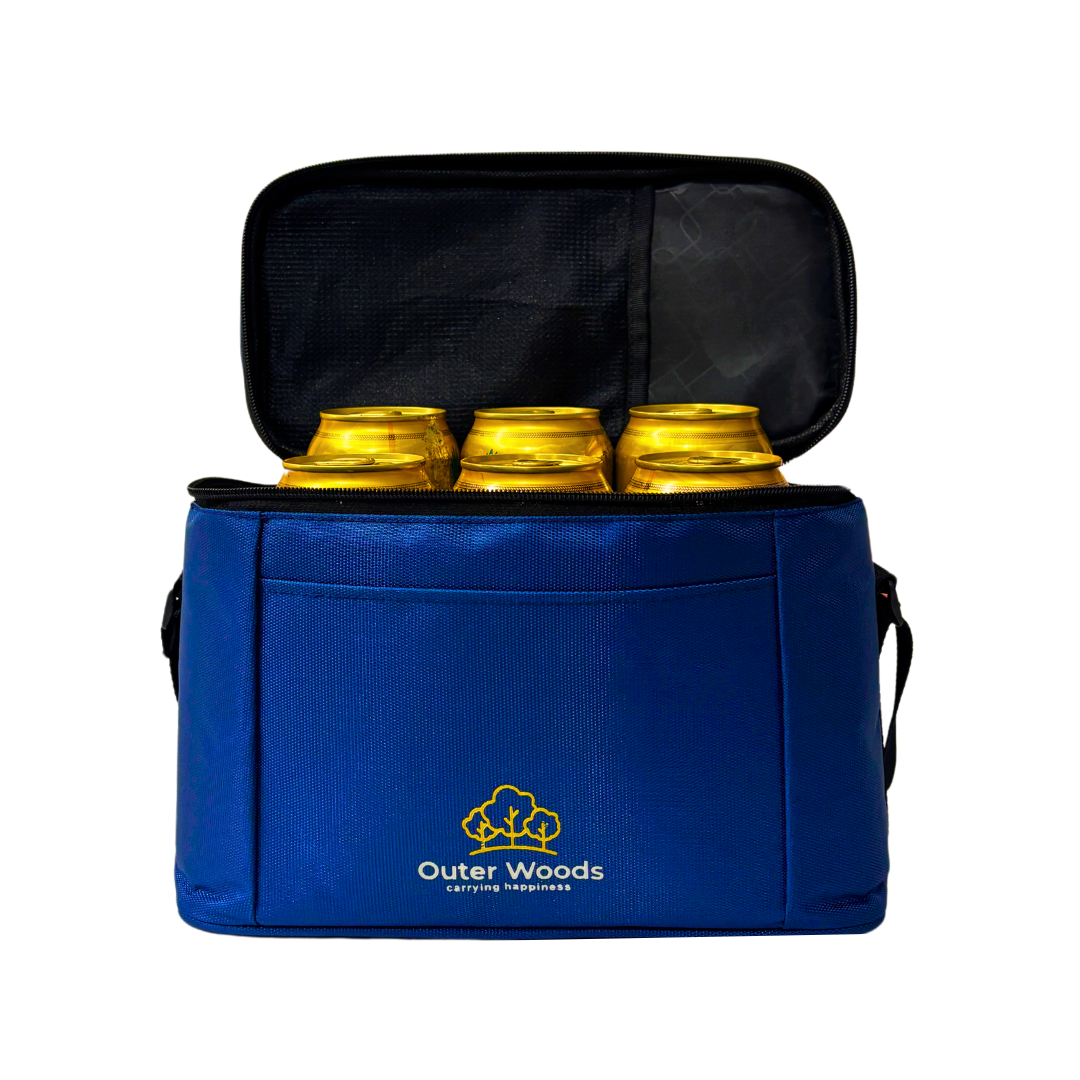 Outer Woods Insulated 6 Can Cooler Bag with Dual Insulated Compartments