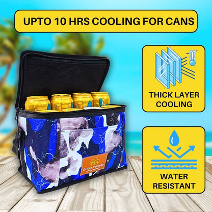 Outer Woods Insulated 8 Can Cooler Bag | Beer Cooler | Insulated Bag | Soft Cooler | Hot Cold Bag | Lunch Bag