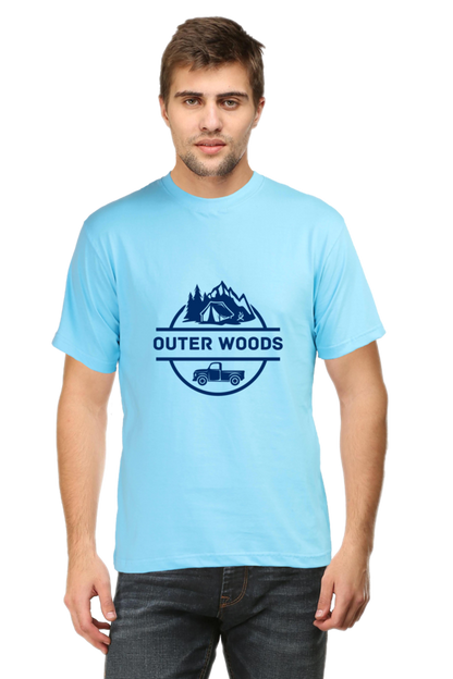 Outer Woods Men's Graphic Printed T-Shirt