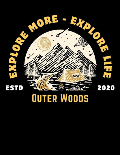 Outer Woods Men's Explore More Explore Life Graphic Printed Sweatshirt