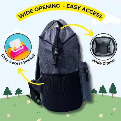 Outer Woods Baby Diaper Bag with Insulated Bottle Compartment