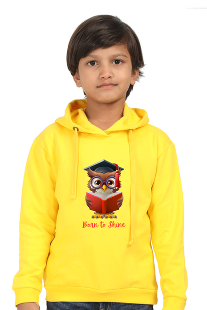 Outer Woods Kid's Graphic Printed Hooded Sweatshirt - Born to Shine