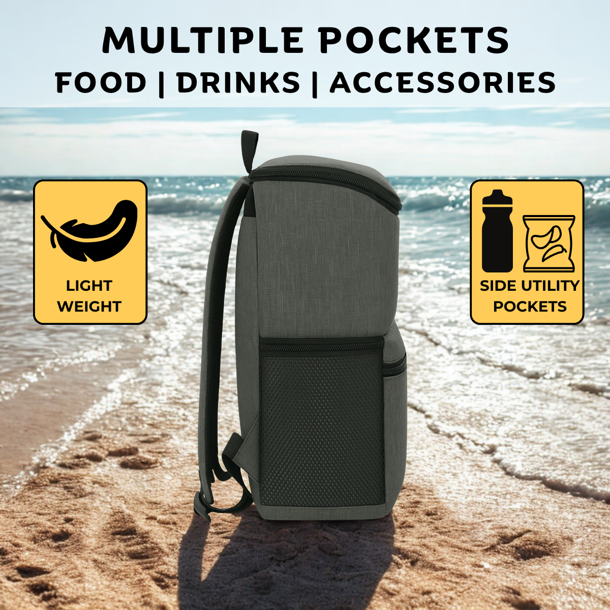 Outer Woods Insulated 10 Can Cooler Backpack