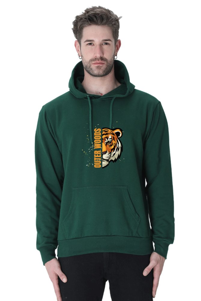 Outer Woods Men's Tiger Printed Hooded Sweatshirt