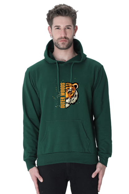 Outer Woods Men's Tiger Printed Hooded Sweatshirt