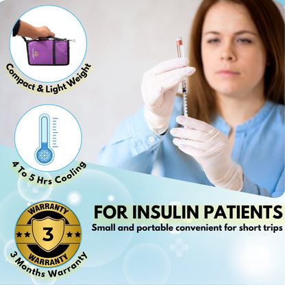 Outer Woods Insulated Insulin Cooler Bag | Insulin Pen Cooler | Diabetic Organizer Bag | Insulin Bag | Insulated Medical Bag