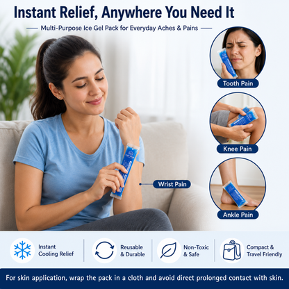 Outer Woods Mini Ice Gel Packs 55ml | Non- Toxic | Ice Gel Packs for Insulin Bottles, Vaccines, Food & Drinks