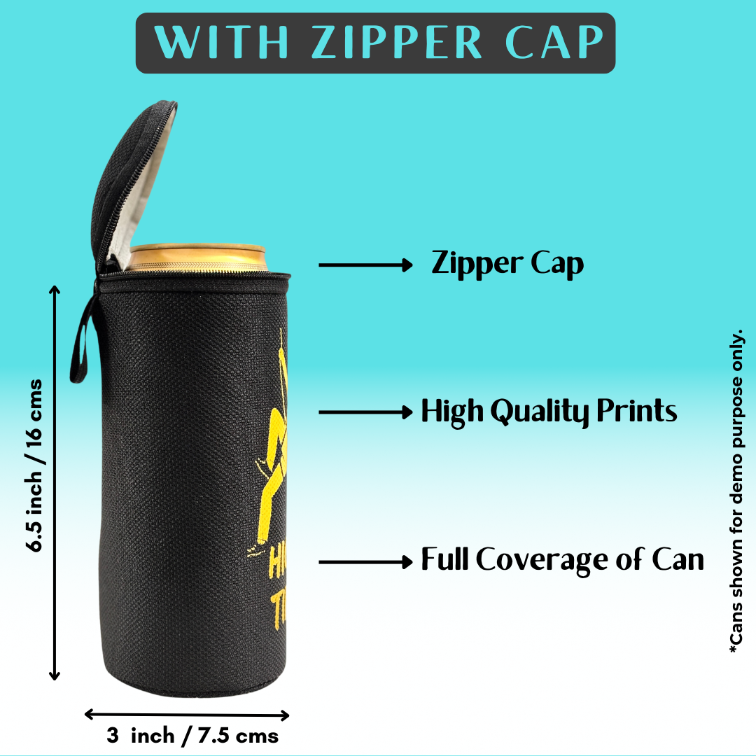 Outer Woods Insulated Beer Can Cooler Sleeve with Zip Cap – Set of 2