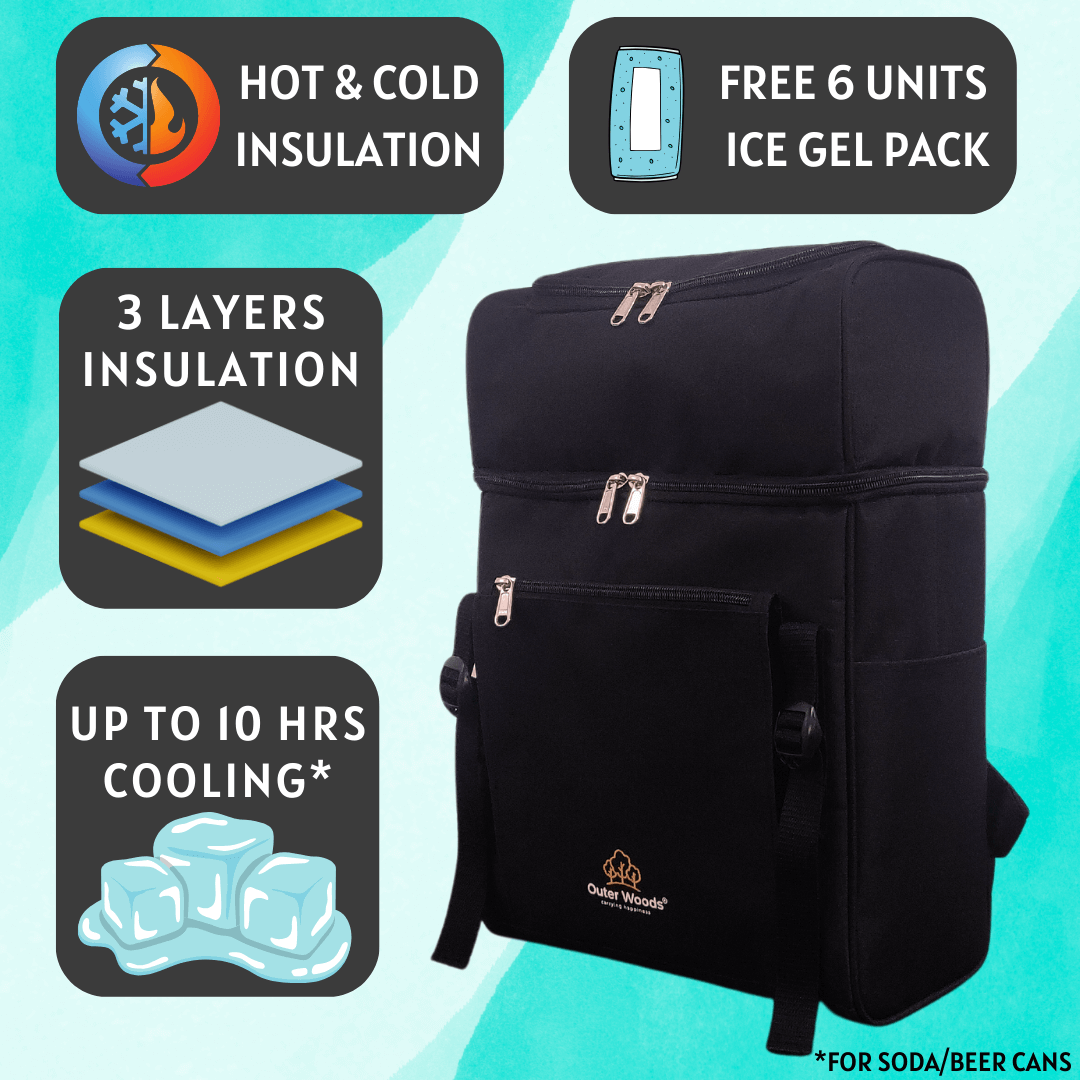 Outer Woods Insulated Dual Zone Cooler Backpack