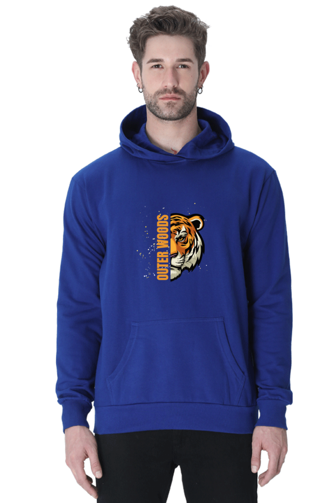 Outer Woods Men's Tiger Printed Hooded Sweatshirt