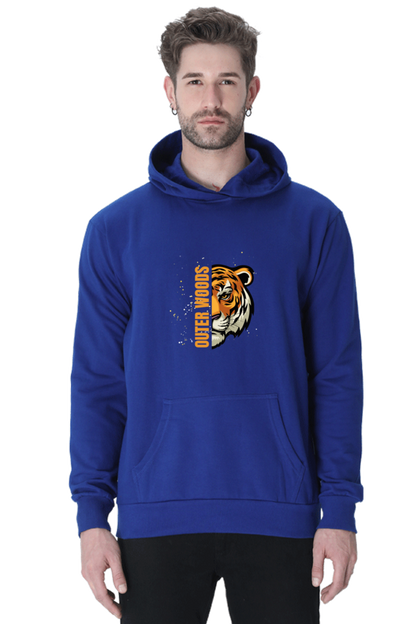 Outer Woods Men's Tiger Printed Hooded Sweatshirt