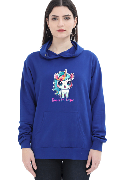 Outer Woods Women's Born to Roam Graphic Printed Hooded Sweatshirt