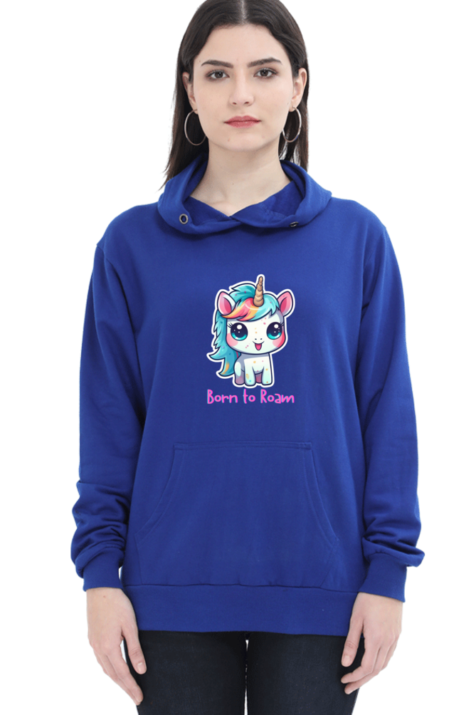 Outer Woods Women's Born to Roam Graphic Printed Hooded Sweatshirt