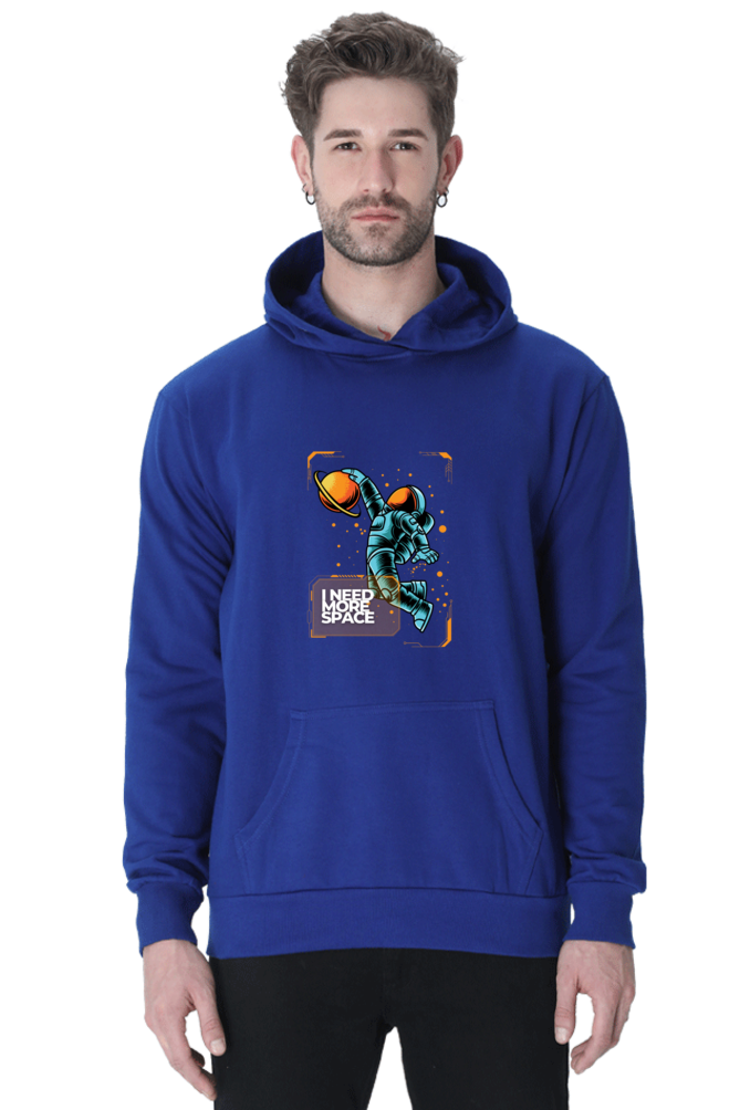 Outer Woods Men's Need More Space Graphic Printed Hooded Sweatshirt