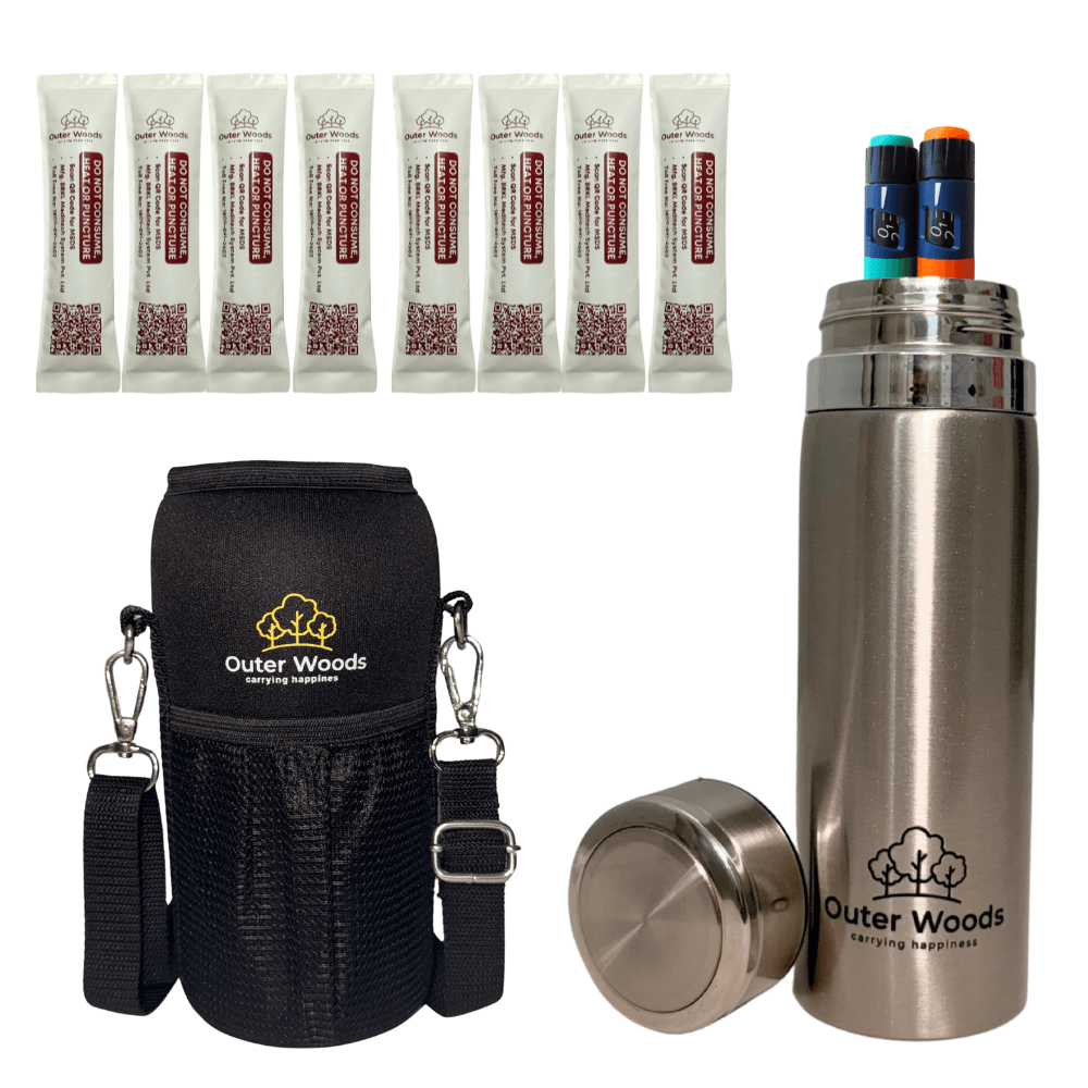 Outer Woods Insulated Insulin Bottle Cooler Travel Case - Medium - Fits upto 7.2 Inch Insulin Pens