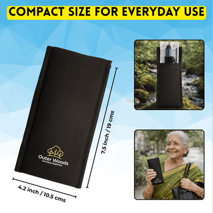 Outer Woods Insulin Cooler Pouch | 4+ Hours Cooling | Compact Size | 2 x 35ml Ice Gel Packs Included
