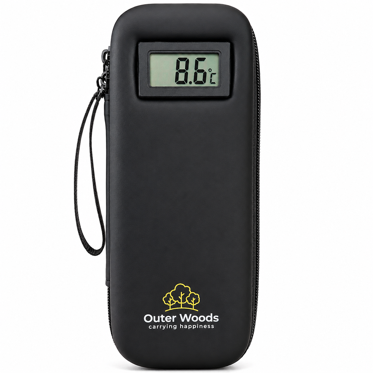 Outer Woods Insulated Insulin Cooler Bag with Temperature Display | 6+ Hours Cooling | 2 Ice Gel Packs Included